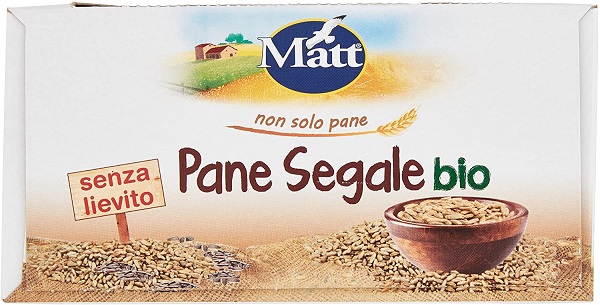 Matt Pane Integrale di Segale Ricco di Fibre Matt Pane Integrale di Segale confezionato