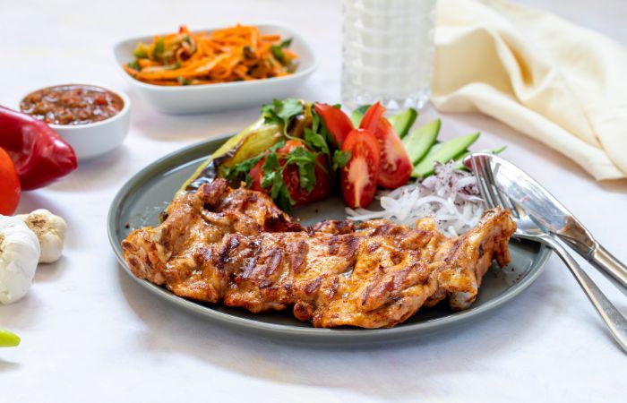 Pollo alla griglia con verdure Pollo alla griglia con verdure