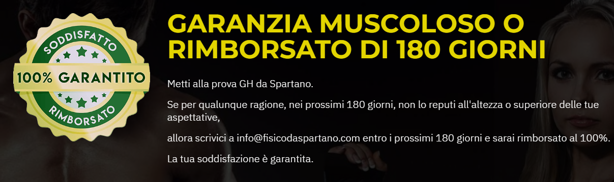 Gh da Spartano programma per aumentare ormone della crescita 5 GH da Spartano garanzia