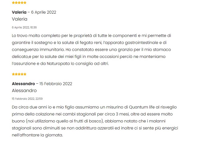 Quantum Life Recensioni