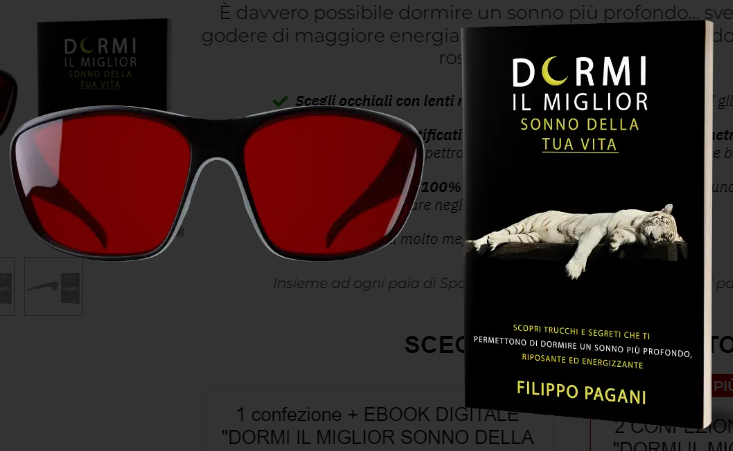 Spartan vision: occhiali con lenti rosse da biohacking, recensioni 1 Spartan Vision occhiali lenti rosse