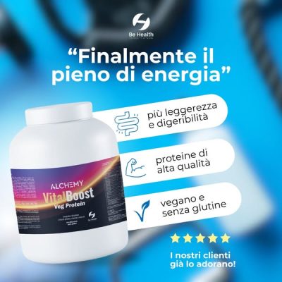 VitalBoost Be Health: integratore Proteico Vegetale per Energia e Vitalità 158 Vitalboost Be Health