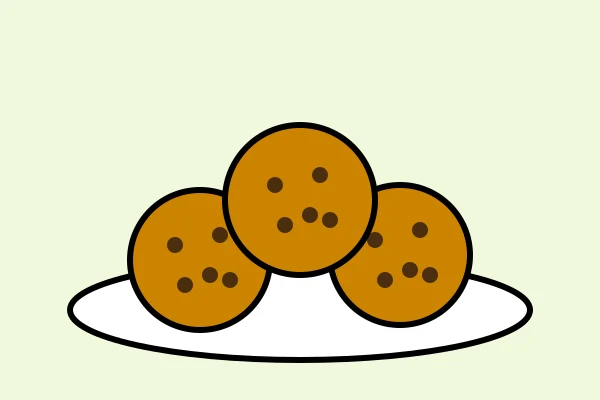 8 Biscotti proteici su un piatto