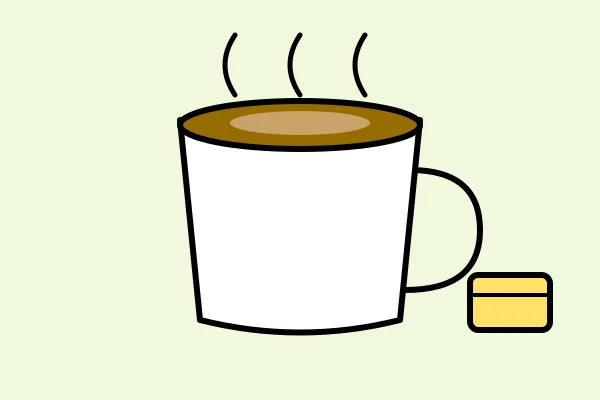 6 Tazza di bulletproof coffee con panetto di burro
