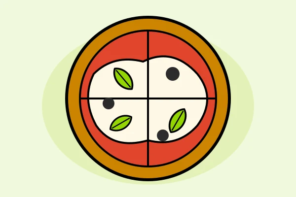 2 Pizza chetogenica con mozzarella e basilico