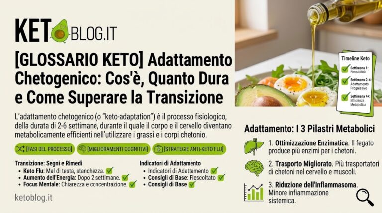 Adattamento Chetogenico: Cos'è, Quanto Dura e Come Superare la Transizione 1 Adattamento Chetogenico